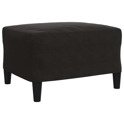sofasæt 4 dele med hynder og bolsterpuder velour sort