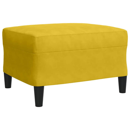 sofasæt 4 dele med hynder og bolsterpuder velour gul
