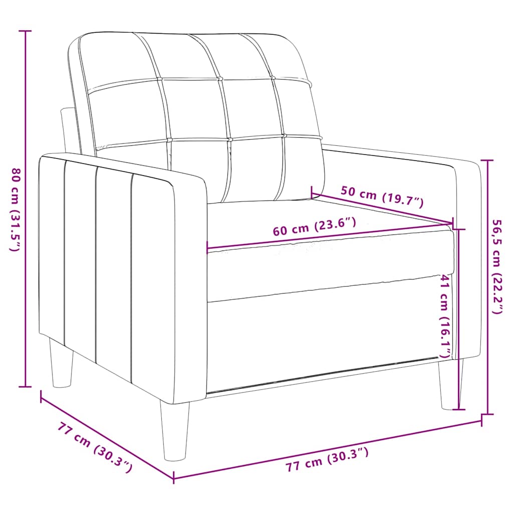 sofasæt 3 dele med hynder velour cremefarvet