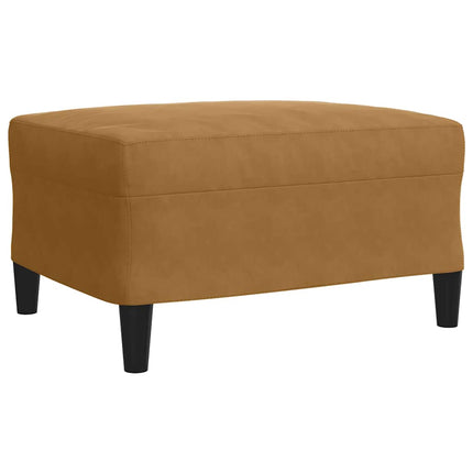 sofasæt 4 dele med hynder velour brun