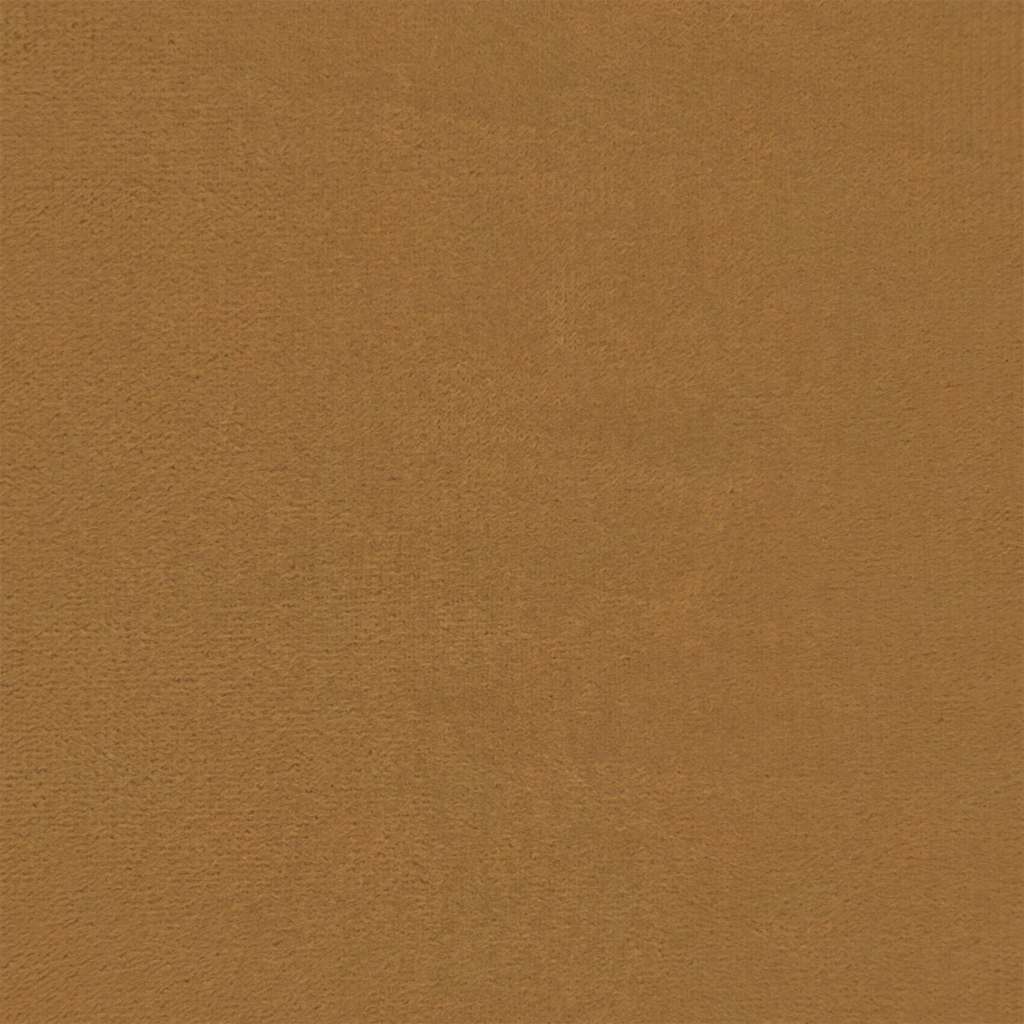 sofasæt 2 dele med hynder velour brun