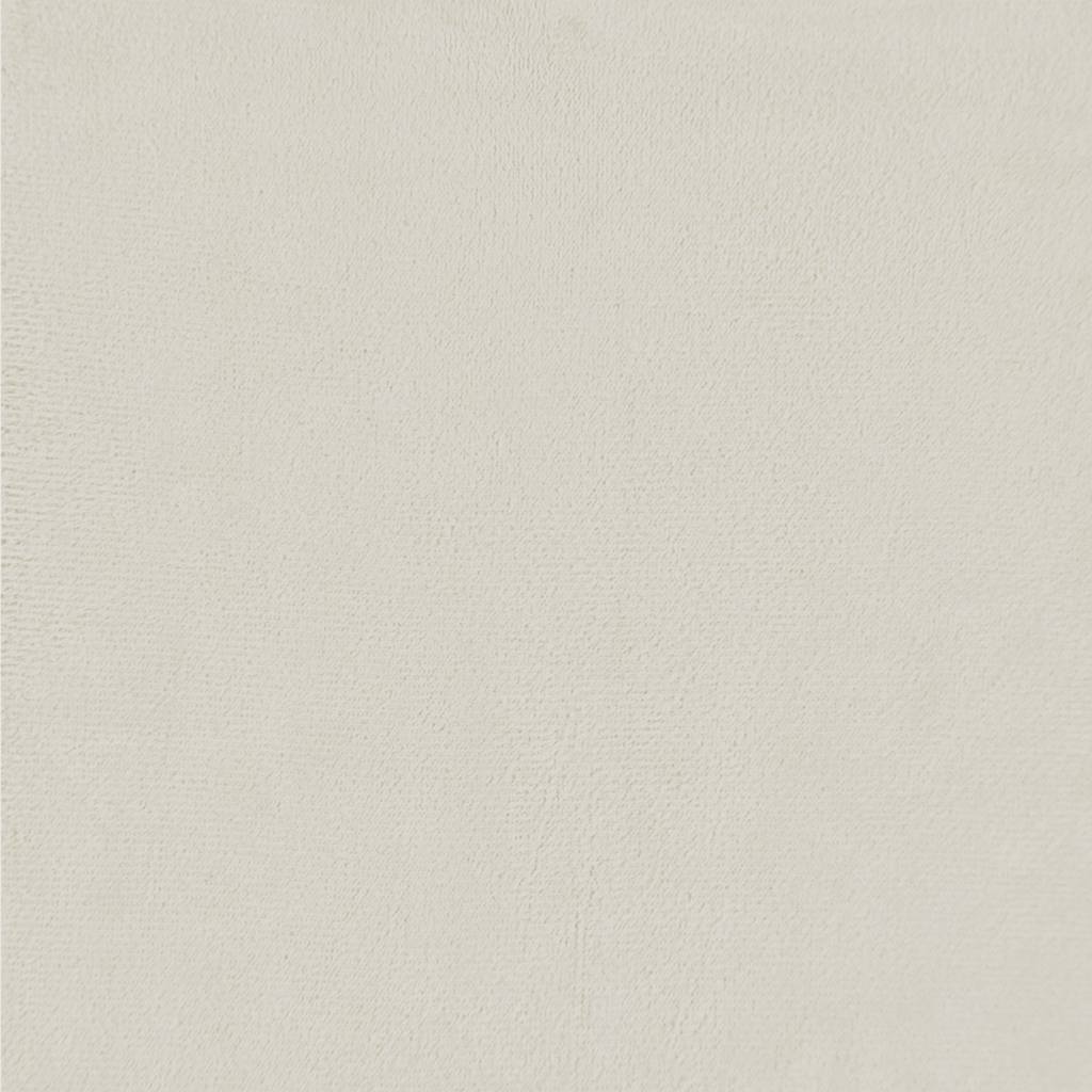 sofasæt 2 dele med hynder velour cremefarvet