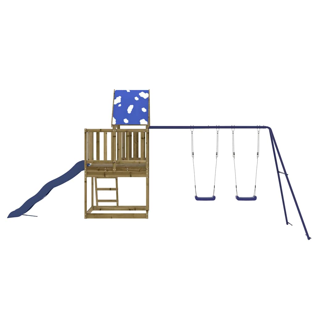 udendørs legesæt imprægneret fyrretræ