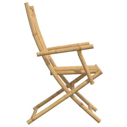 foldbare havestole 8 stk. 53x66x99 cm bambus