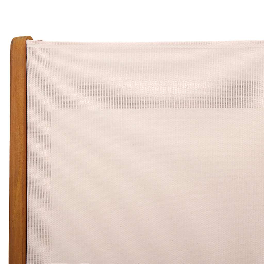 foldbare havestole 8 stk. massivt akacietræ og textilene