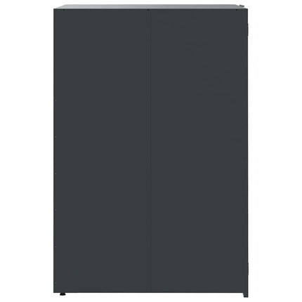 skraldespandsskjuler 276x79x117 cm 4 rum stål antracit