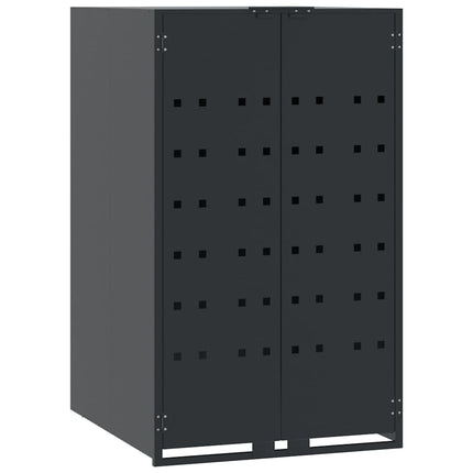skraldespandsskjuler 345x79x117 cm 5 rum stål antracit