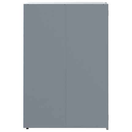 skraldespandsskjuler 345x79x117 cm 5 rum stål grå