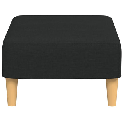 fodskammel 77x55x31 cm stof sort