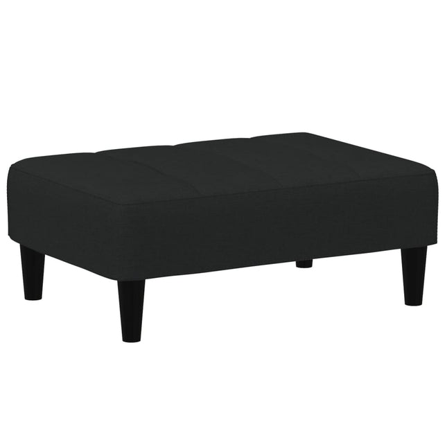 fodskammel 77x55x31 cm velour sort