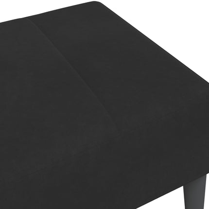 fodskammel 77x55x31 cm velour sort
