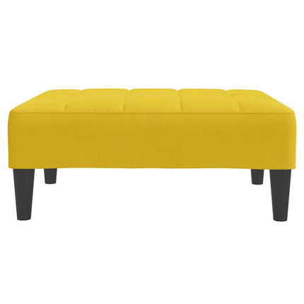 fodskammel 77x55x31 cm velour gul