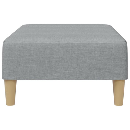 fodskammel 77x55x31 cm stof lysegrå