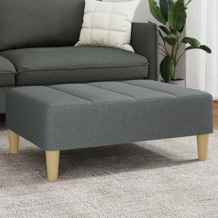 fodskammel 77x55x31 cm stof mørkegrå