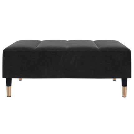 fodskammel 77x55x31 cm velour sort