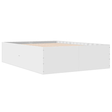 sengestel 135x190 cm konstrueret træ hvid