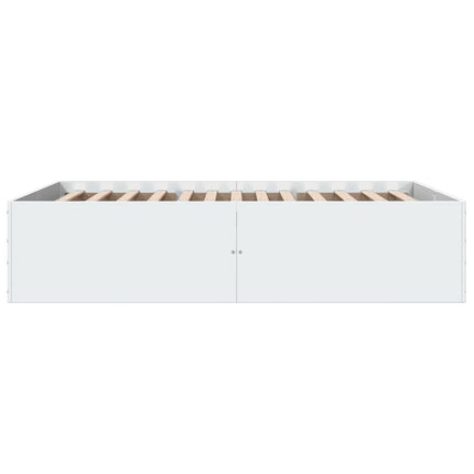 sengestel 120x190 cm konstrueret træ hvid