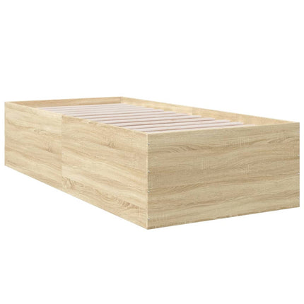 sengeramme 100x200 cm konstrueret træ sonoma-eg