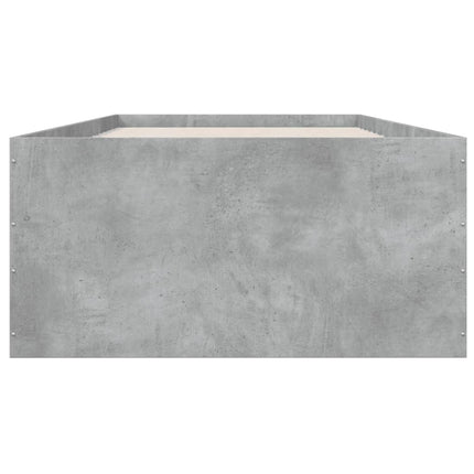 sengeramme 100x200 cm konstrueret træ betongrå
