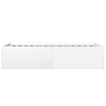 sengeramme 90x190 cm konstrueret træ hvid