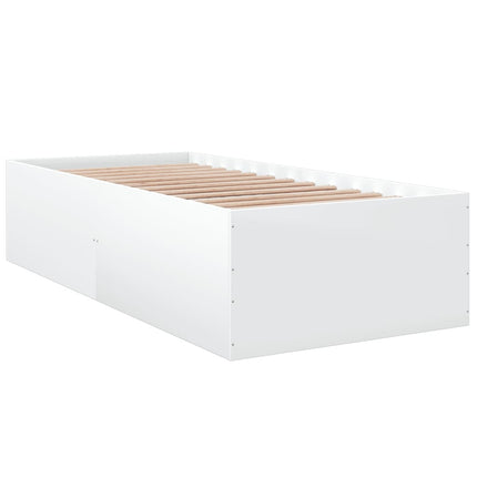 sengeramme 90x190 cm konstrueret træ hvid