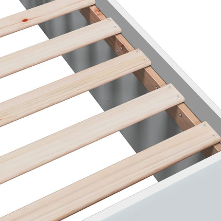 sengeramme 90x190 cm konstrueret træ hvid