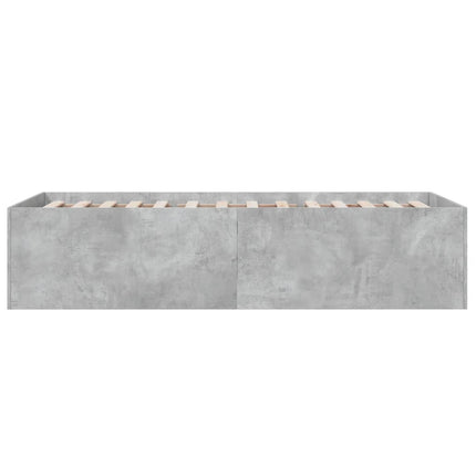 sengeramme 90x190 cm konstrueret træ betongrå