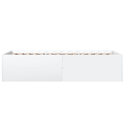 sengeramme 75x190 cm konstrueret træ hvid