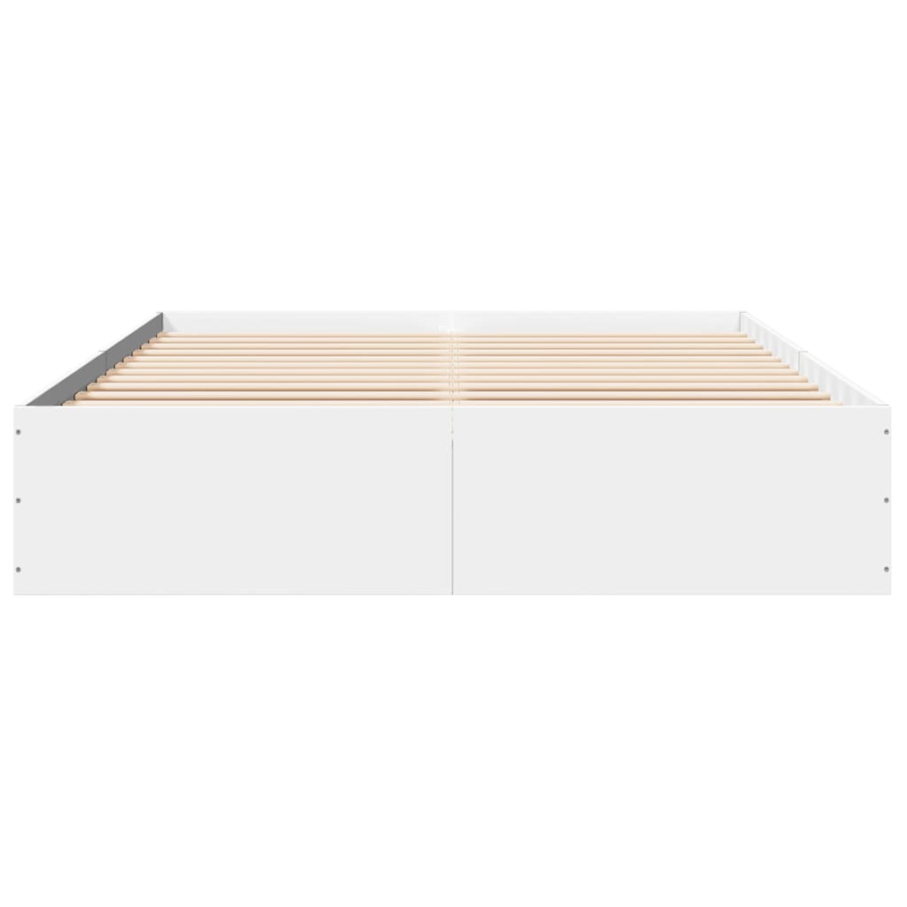 sengestel 150x200 cm konstrueret træ hvid