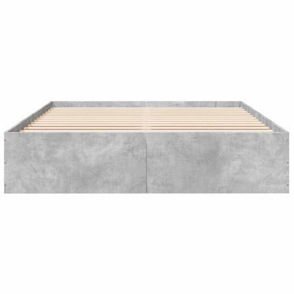 sengestel 150x200 cm konstrueret træ betongrå