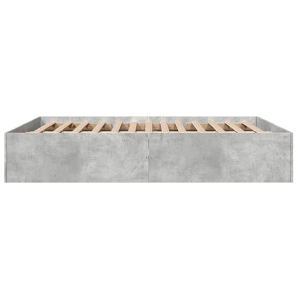 sengestel 150x200 cm konstrueret træ betongrå