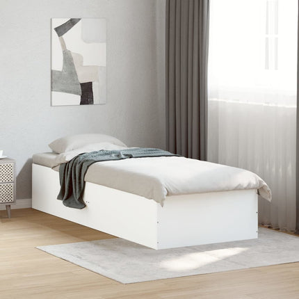 sengeramme 100x200 cm konstrueret træ hvid