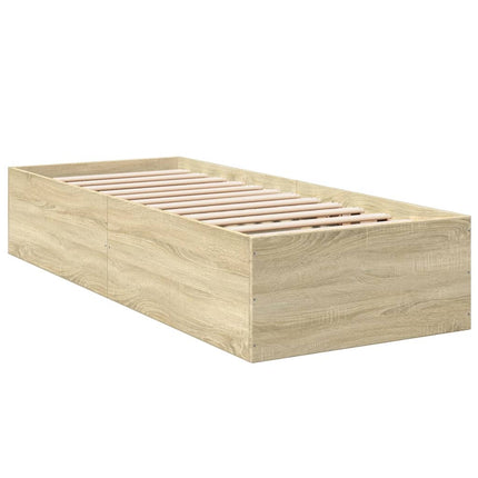 sengeramme 100x200 cm konstrueret træ sonoma-eg