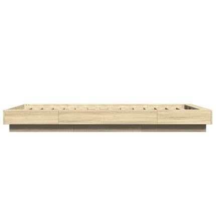 sengeramme 100x200 cm konstrueret træ sonoma-eg