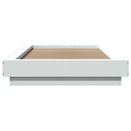 sengeramme 90x200 cm konstrueret træ hvid