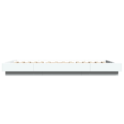 sengeramme 90x190 cm konstrueret træ hvid