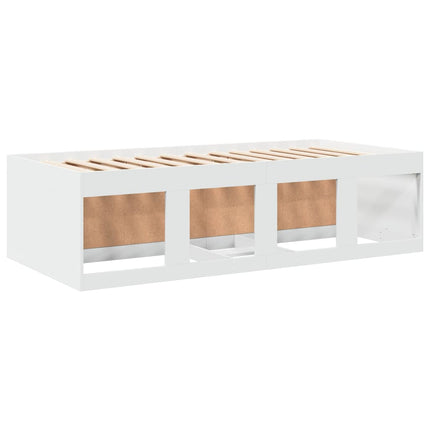 daybed med skuffer uden madras 100x200 cm hvid