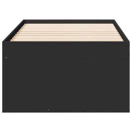 daybed med skuffer uden madras 100x200 cm sort
