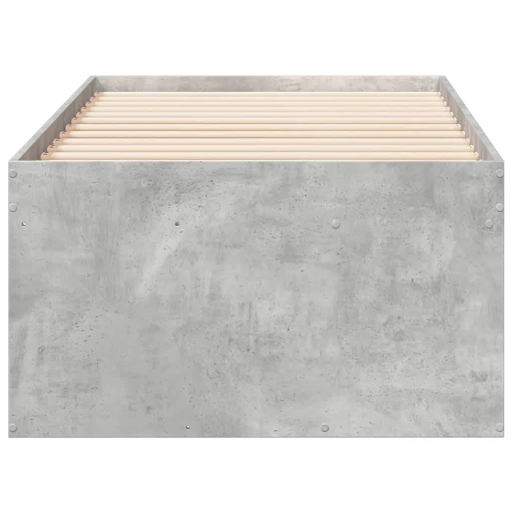 daybed med skuffer uden madras 90x190 cm betongrå