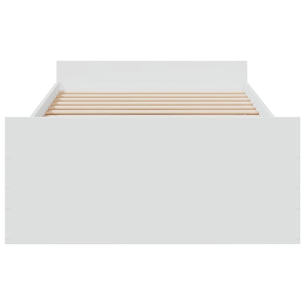 sengeramme 90x200 cm konstrueret træ hvid