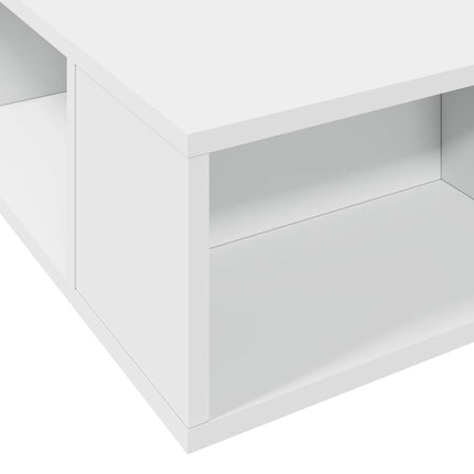 sengestel 140x200 cm konstrueret træ hvid