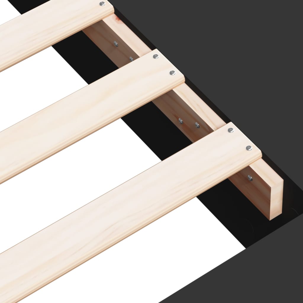 sengeramme 100x200 cm konstrueret træ sort