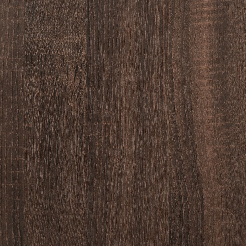 sengeramme 100x200 cm konstrueret træ brun egetræsfarve