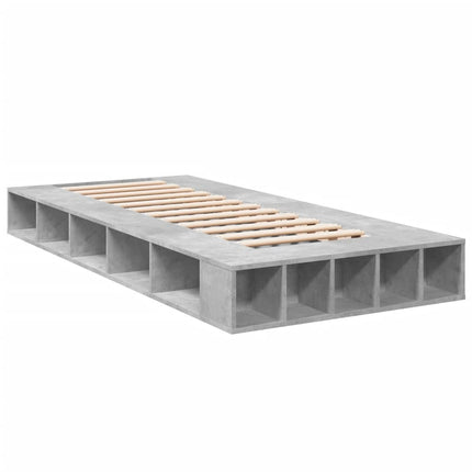 sengeramme 90x200 cm konstrueret træ betongrå