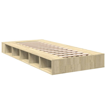 sengeramme 90x190 cm konstrueret træ sonoma-eg