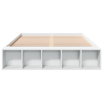 sengestel 150x200 cm konstrueret træ hvid