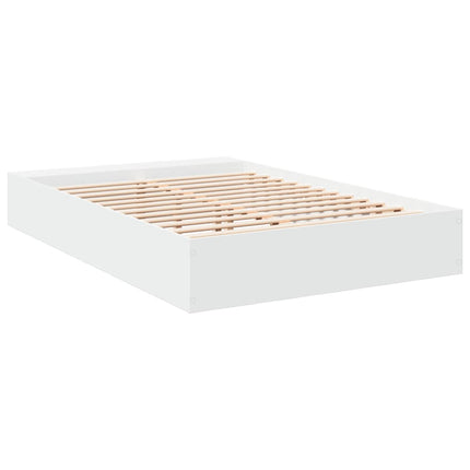 sengestel 150x200 cm konstrueret træ hvid
