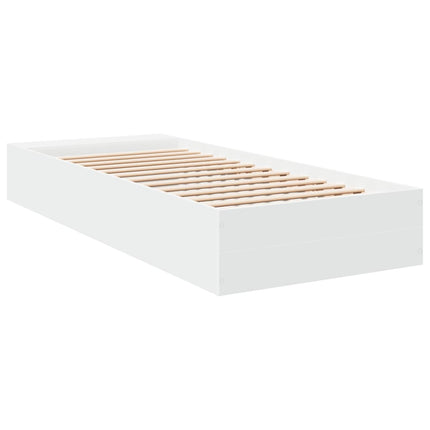 sengeramme 100x200 cm konstrueret træ hvid