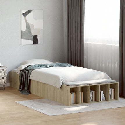 sengeramme 100x200 cm konstrueret træ sonoma-eg