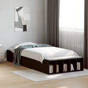 sengeramme 90x190 cm konstrueret træ sort